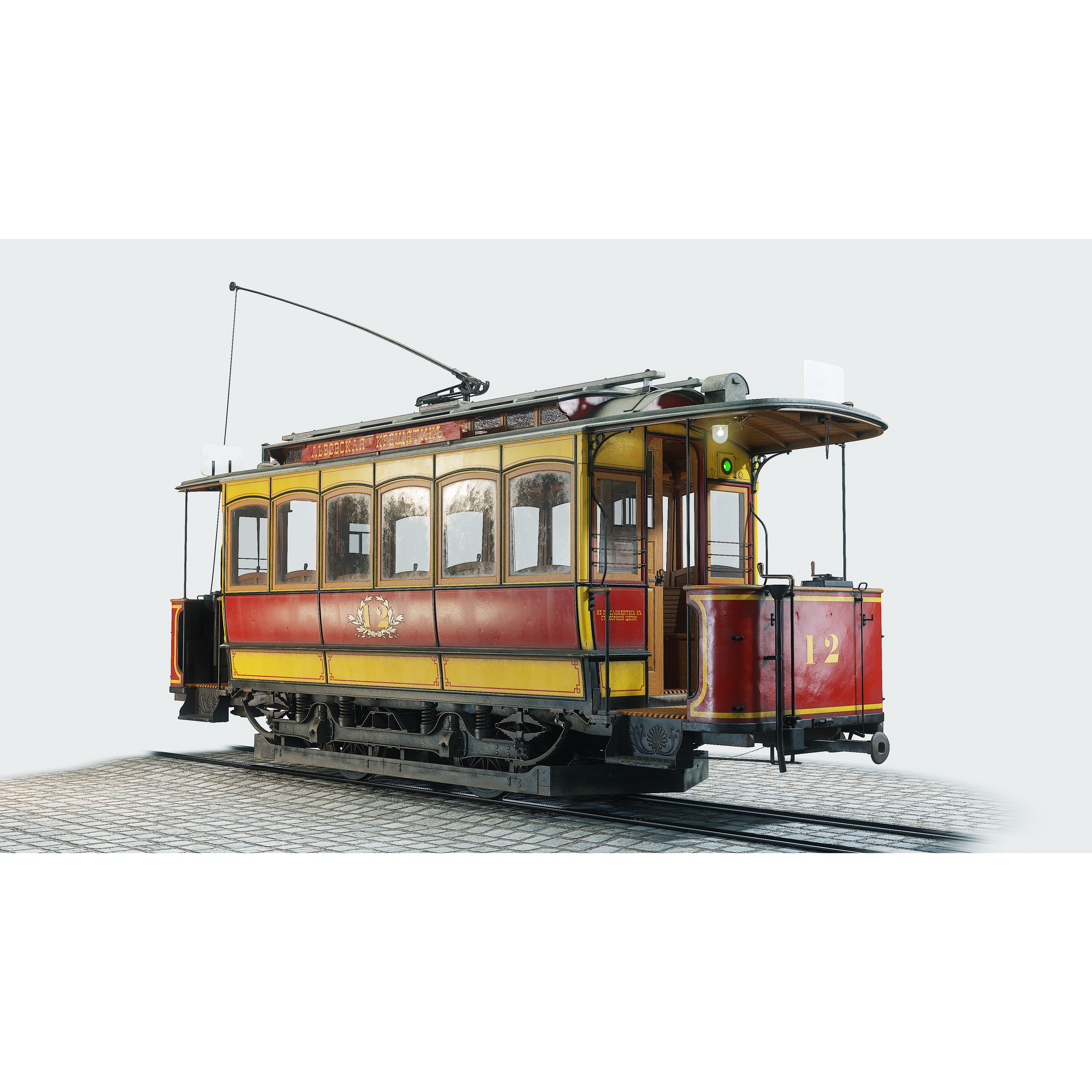 Herbrand VN 125 Tram - Low-Poly Game-Ready 3D Model - View 5