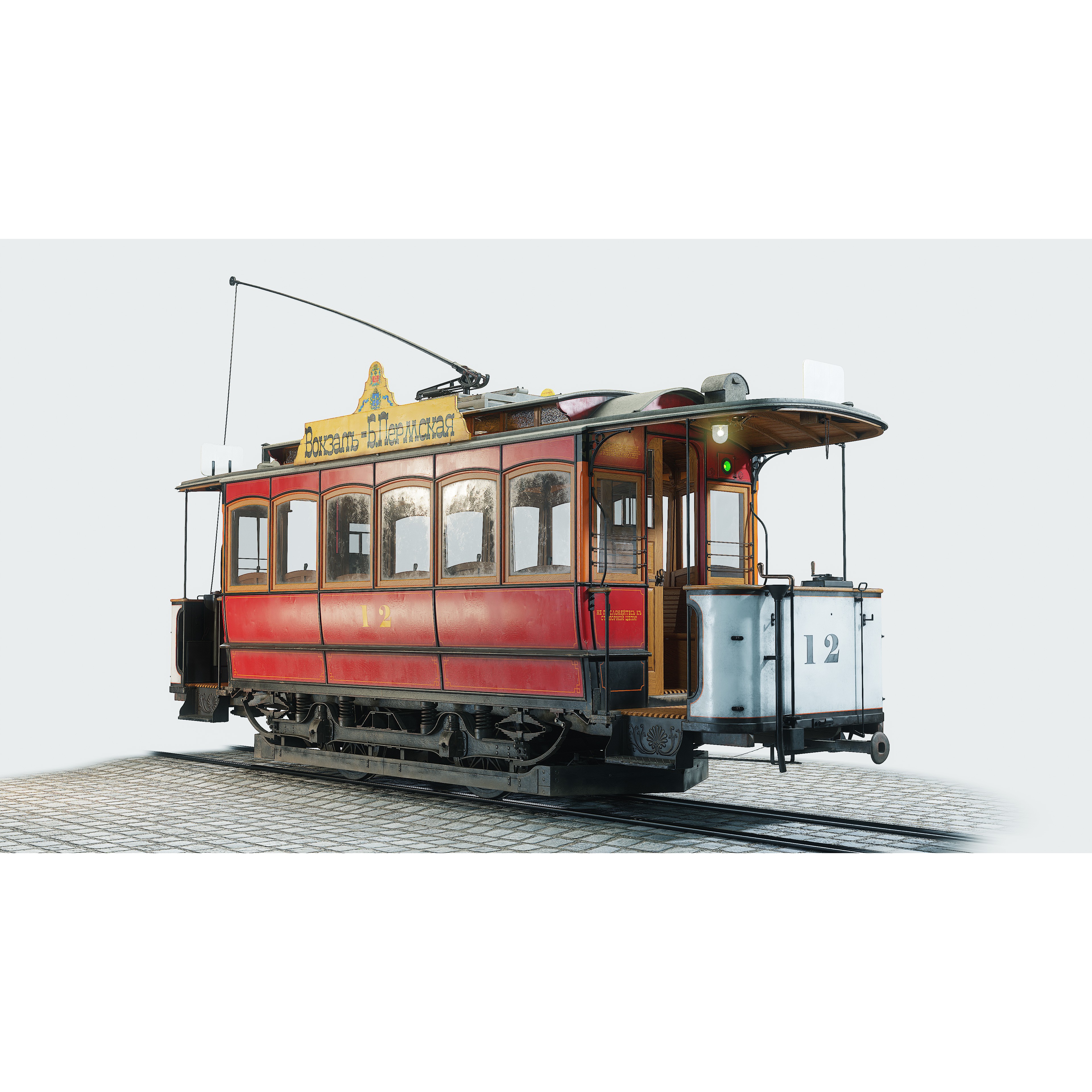 Herbrand VN 125 Tram - Low-Poly Game-Ready 3D Model - View 6
