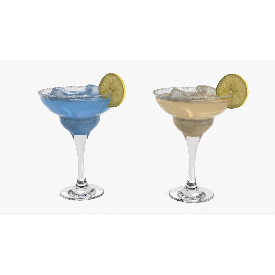 Margarita Cocktail 3D Model – Photorealistic Beverage Asset, FBX & OBJ - View 11