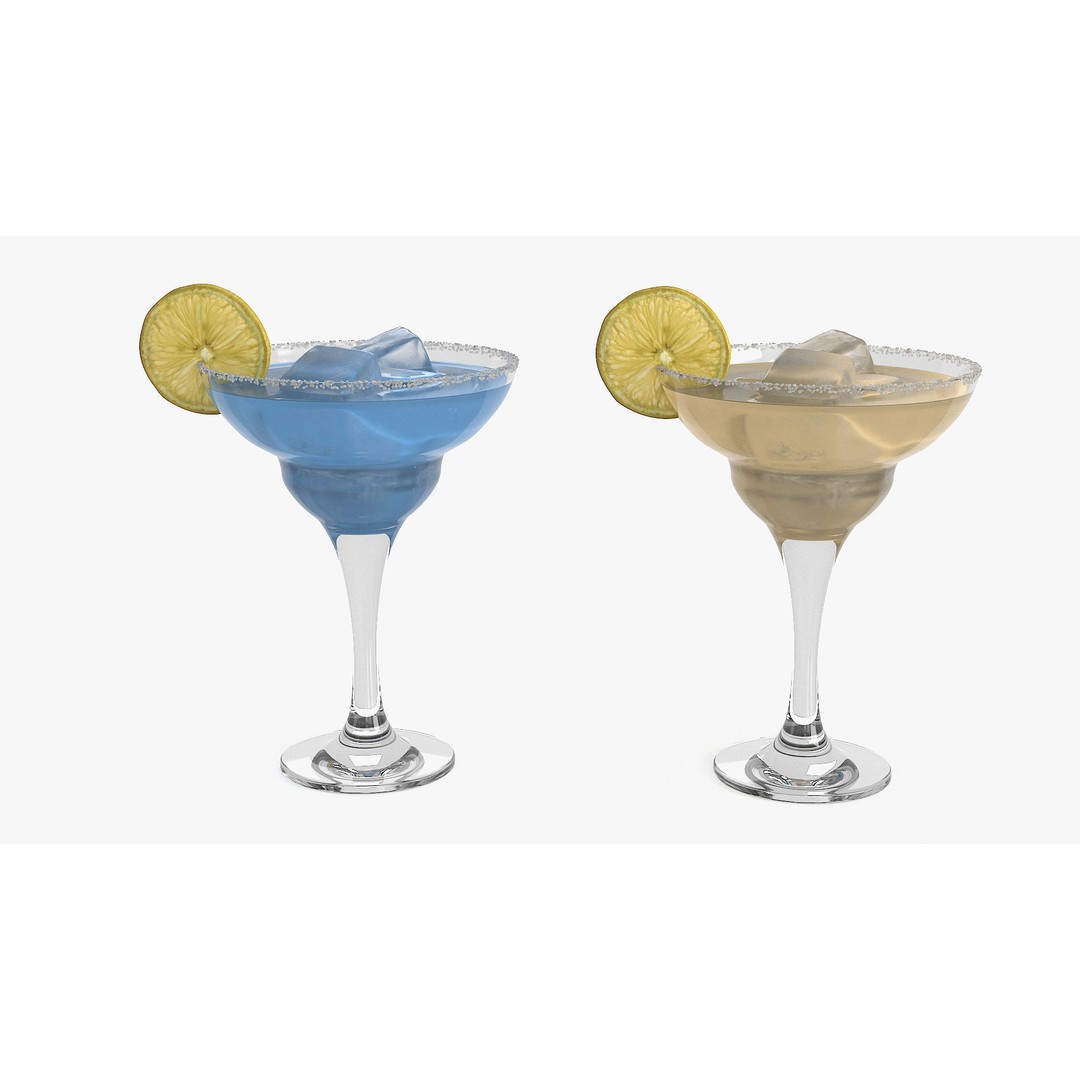 Margarita Cocktail 3D Model – Photorealistic Beverage Asset, FBX & OBJ - View 13