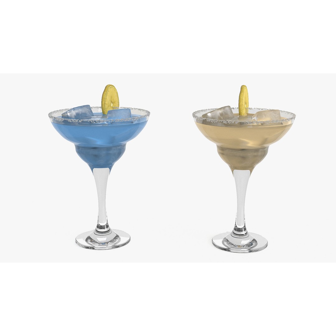Margarita Cocktail 3D Model – Photorealistic Beverage Asset, FBX & OBJ - View 14