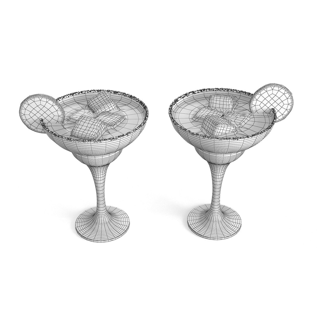 Margarita Cocktail 3D Model – Photorealistic Beverage Asset, FBX & OBJ - View 15