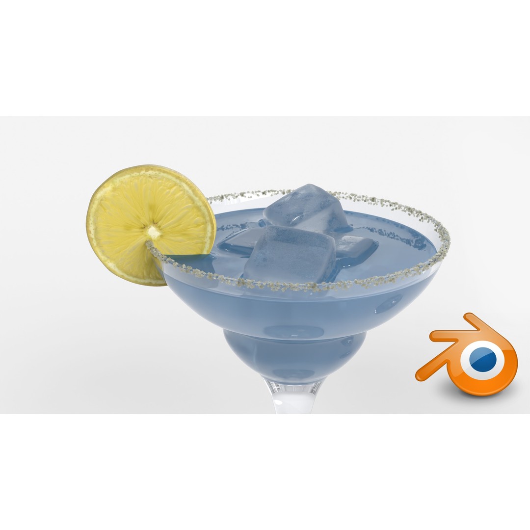 Margarita Cocktail 3D Model – Photorealistic Beverage Asset, FBX & OBJ - View 8