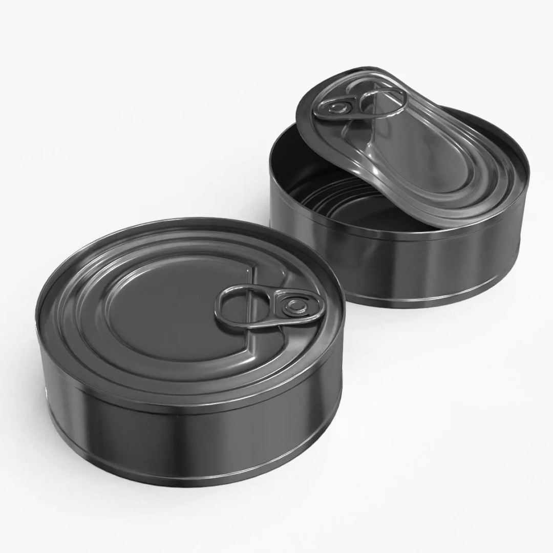Tin Can 3D Model – Low Poly PBR Food Asset, FBX - View 2