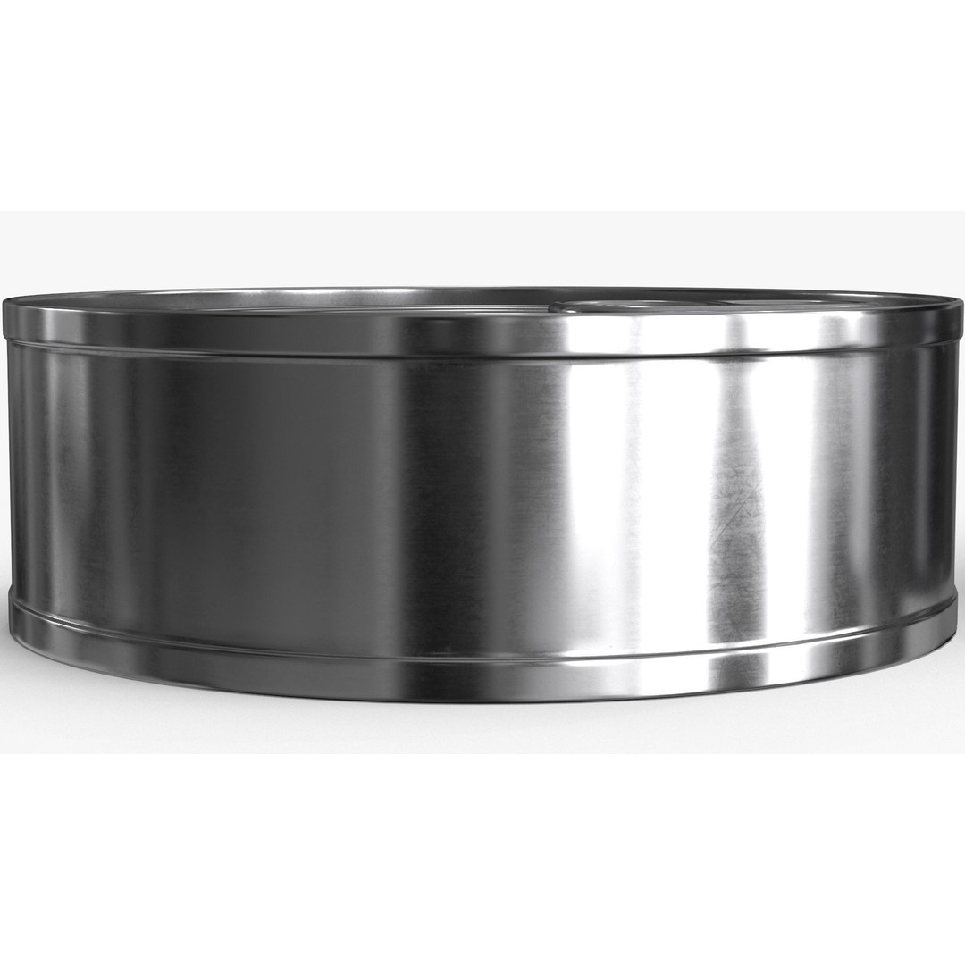 Tin Can 3D Model – Low Poly PBR Food Asset, FBX - View 5