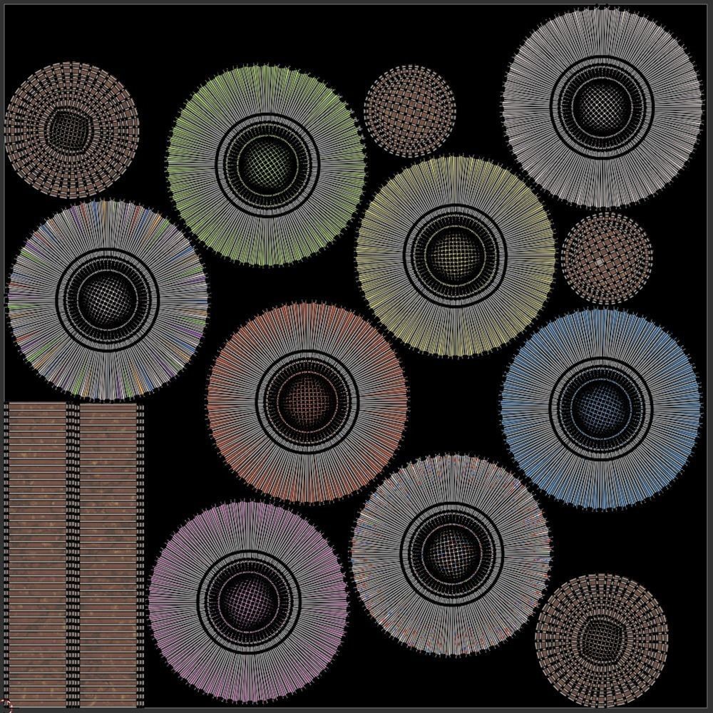 Cupcakes 3D Model – Real-World Scale PBR Textures, OBJ/FBX - View 12