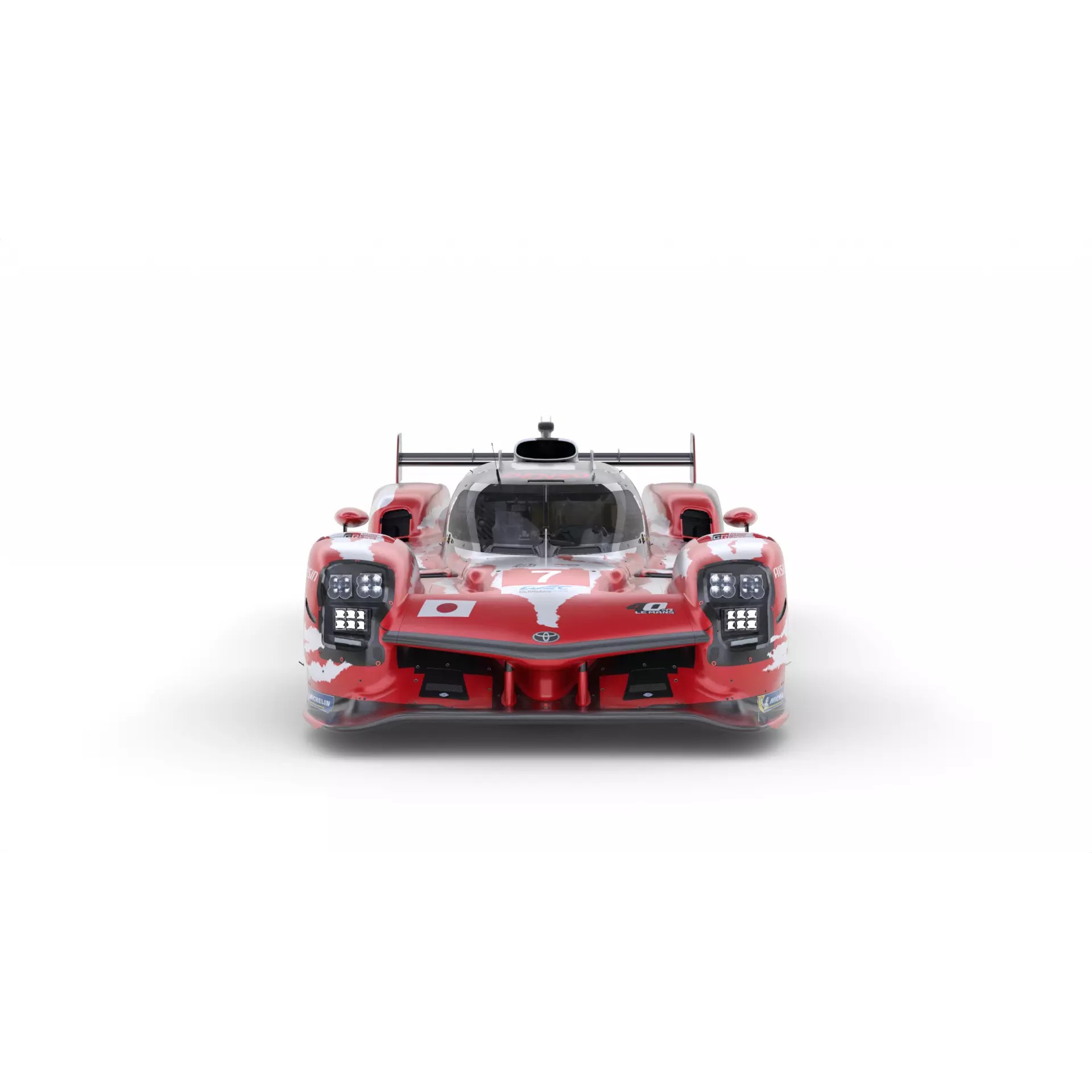 Toyota GR010 Hybrid 2025 WEC - Game-Ready 3D Model - View 6