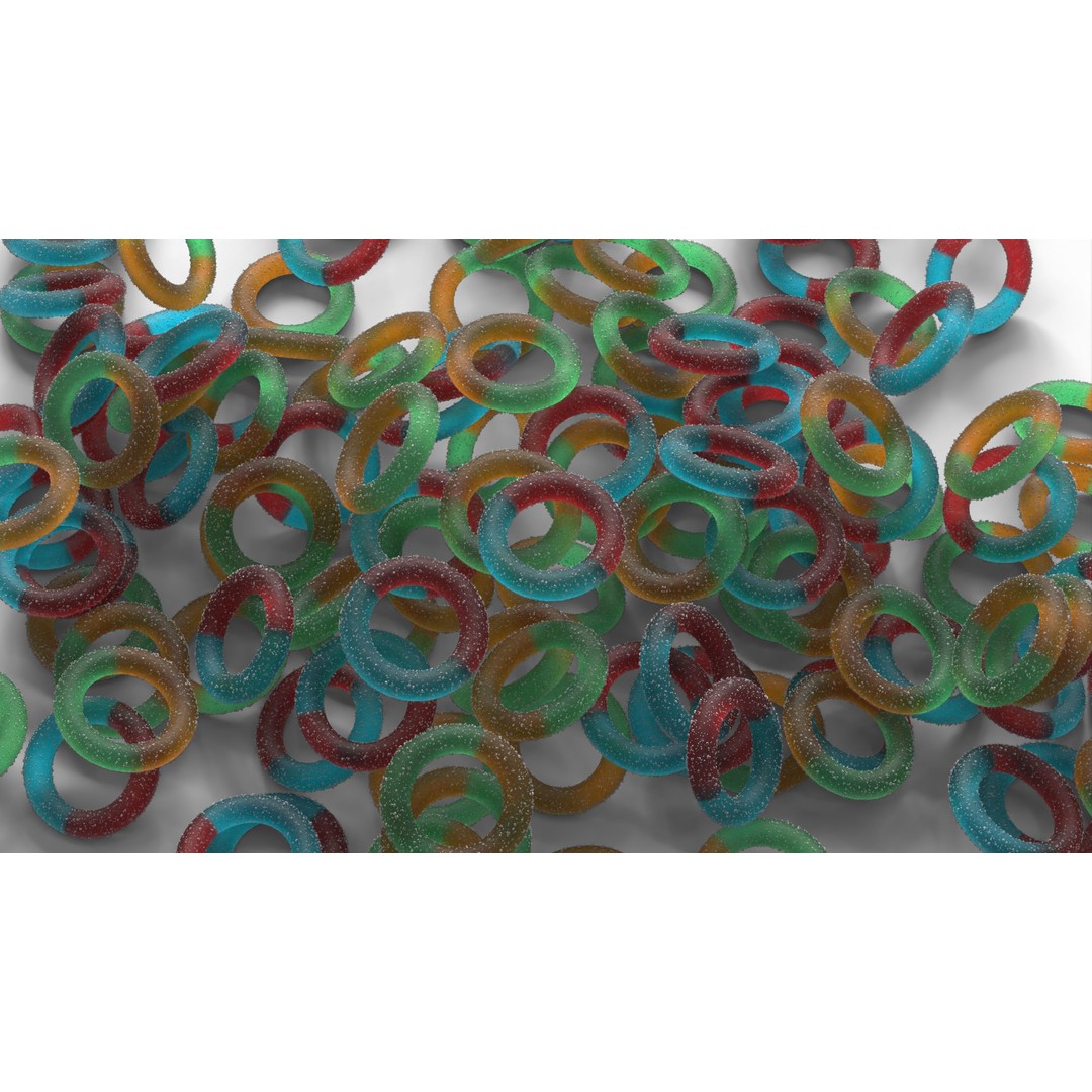 Sugar Coated Candy 3D Model – High Poly PBR Asset, FBX, OBJ - View 15