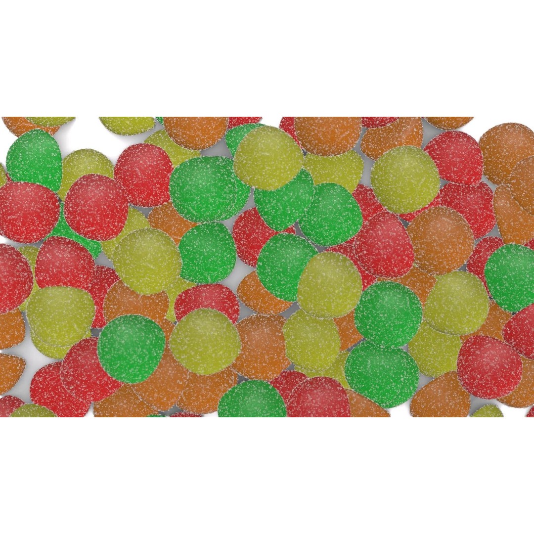 Sugar Coated Candy 3D Model – High Poly PBR Asset, FBX, OBJ - View 17