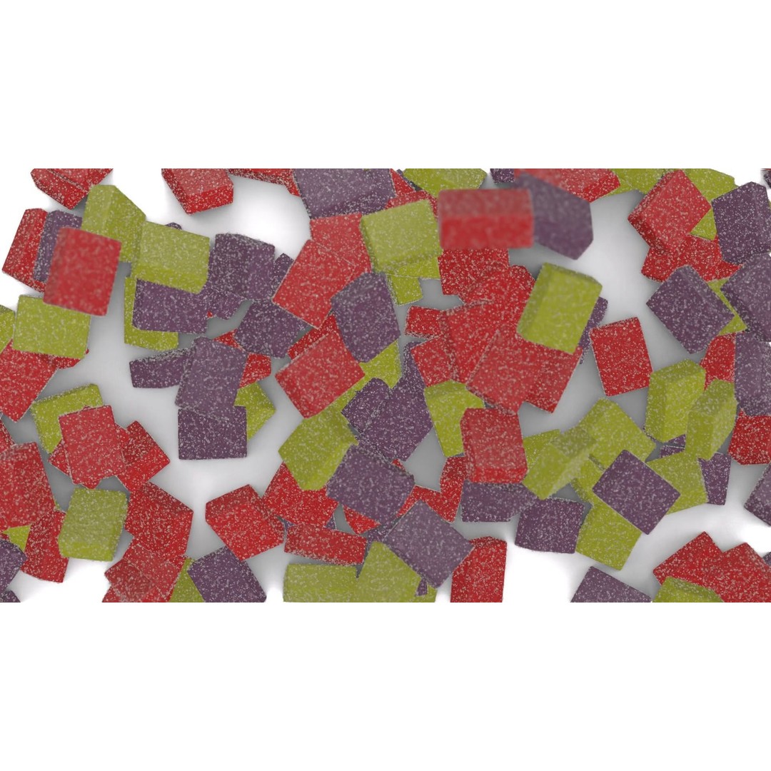 Sugar Coated Candy 3D Model – High Poly PBR Asset, FBX, OBJ - View 18