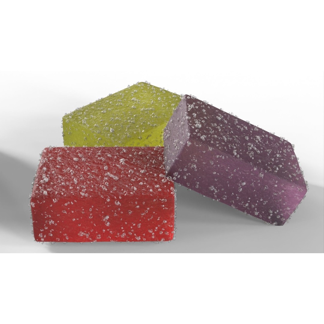 Sugar Coated Candy 3D Model – High Poly PBR Asset, FBX, OBJ - View 7