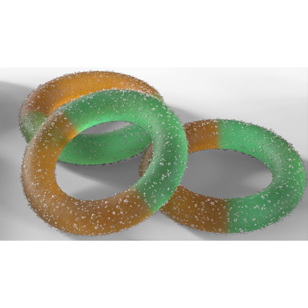 Sugar Coated Candy 3D Model – High Poly PBR Asset, FBX, OBJ - View 9