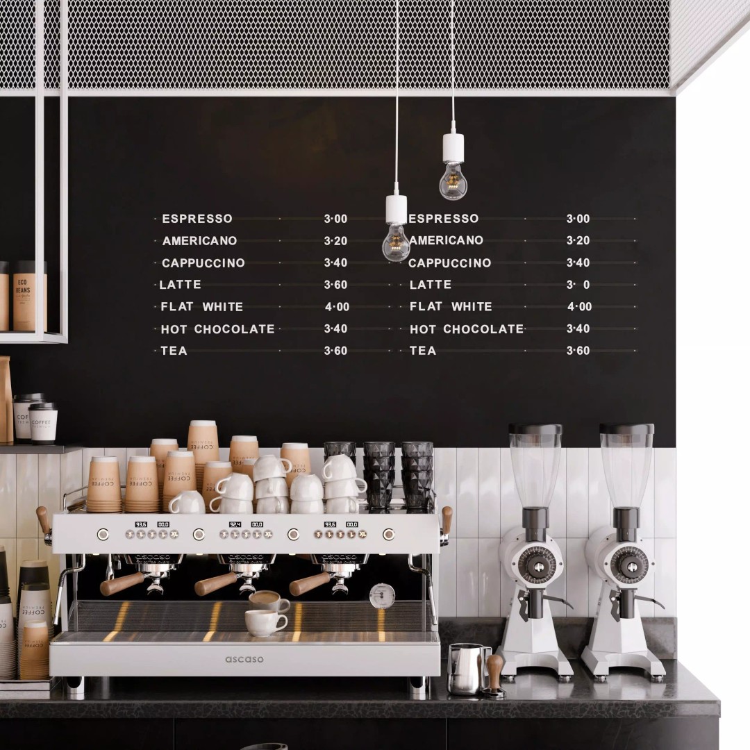 Modern Coffee Shop Interior 3D Model – High-Quality PBR Blender Asset - View 5