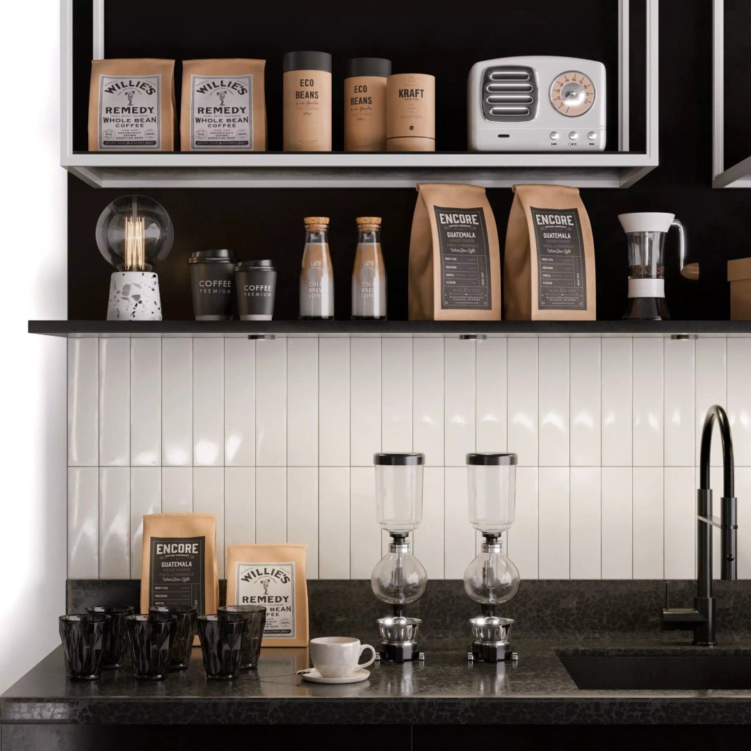 Modern Coffee Shop Interior 3D Model – High-Quality PBR Blender Asset - View 6
