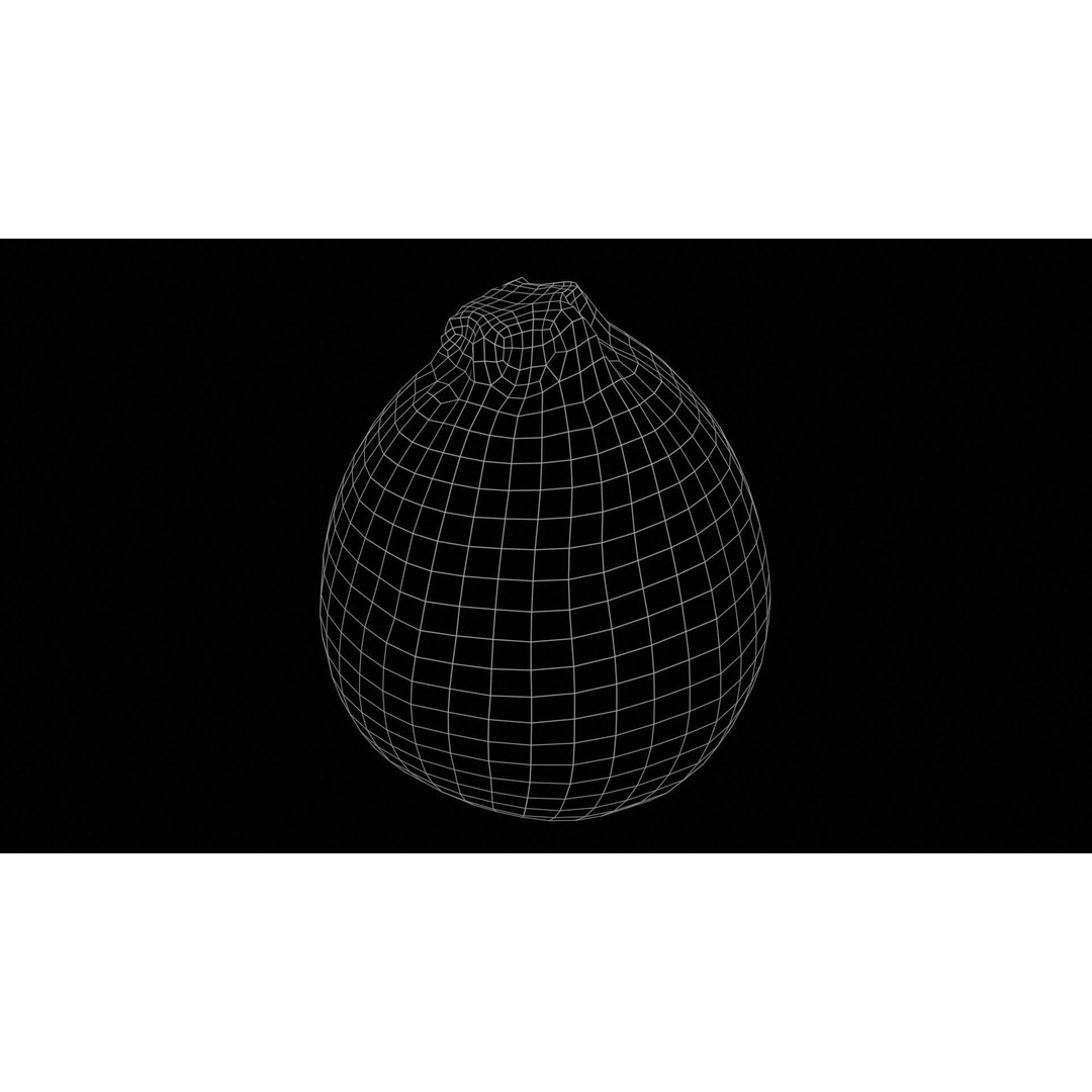 Green Squash 3D Model – Low Poly Vegetable Asset, FBX & Blender - View 13