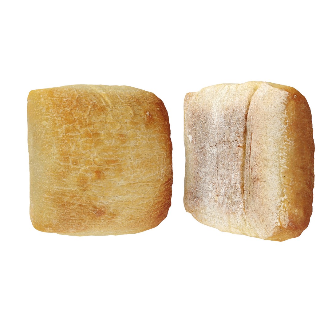 Ciabatta Rolls 3D Model – Photo-Scanned High Poly PBR Asset, FBX/OBJ - View 10