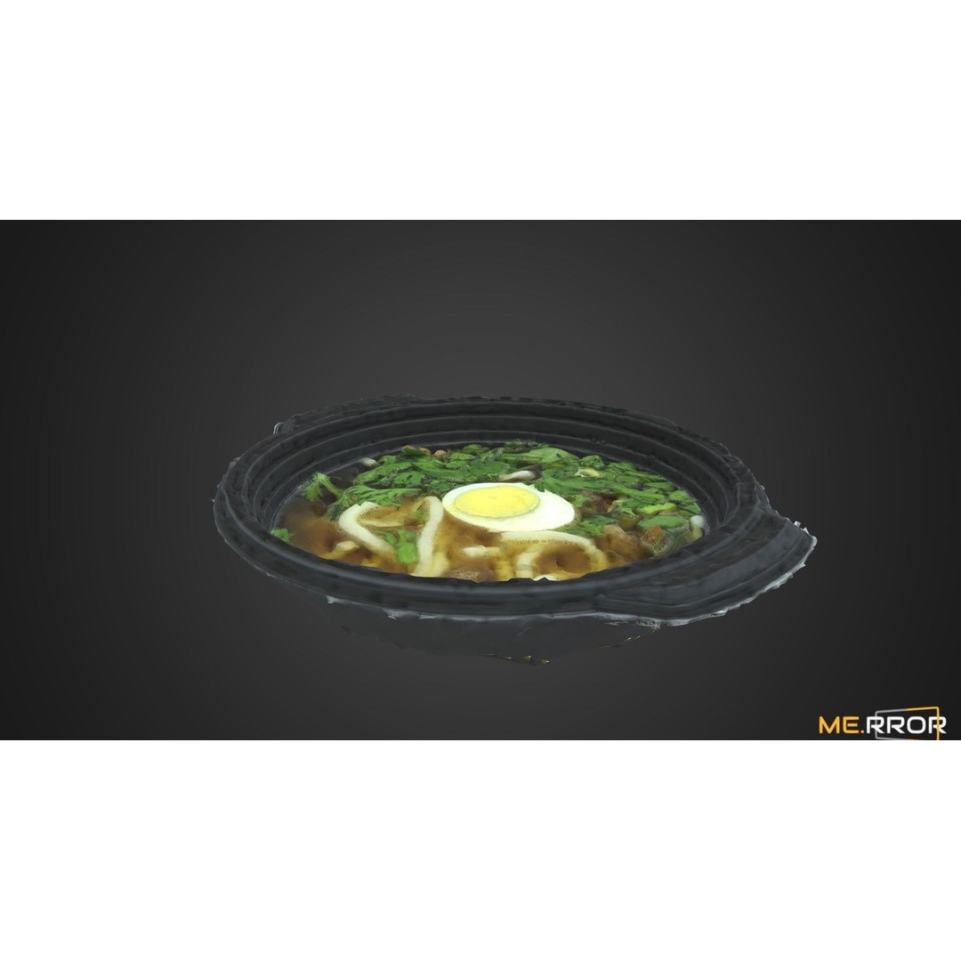 Udon 3D Model – Low Poly Scanned Asian Cuisine Asset, FBX - View 5