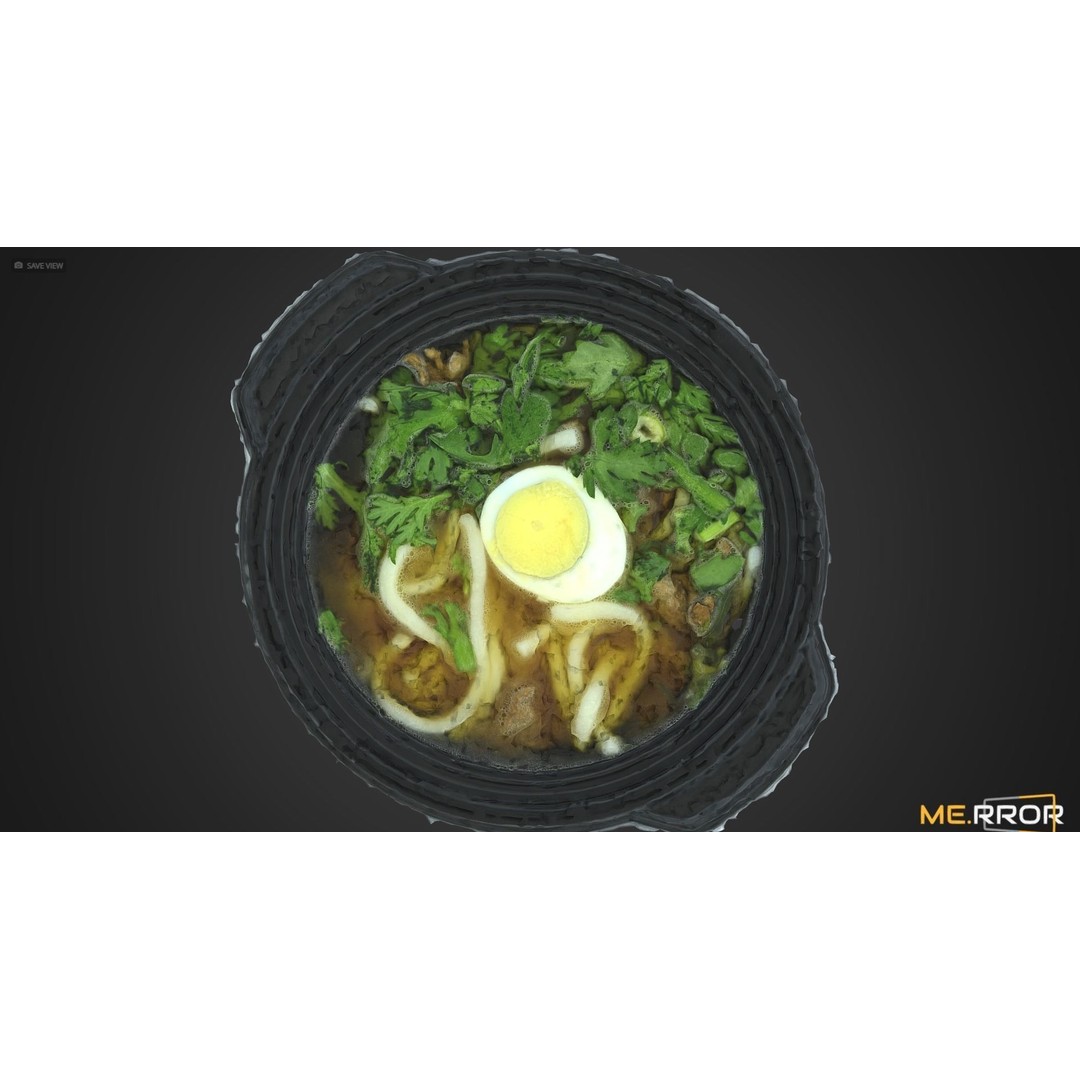 Udon 3D Model – Low Poly Scanned Asian Cuisine Asset, FBX - View 6