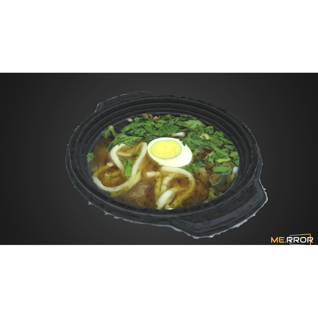 Udon 3D Model – Low Poly Scanned Asian Cuisine Asset, FBX - View 7