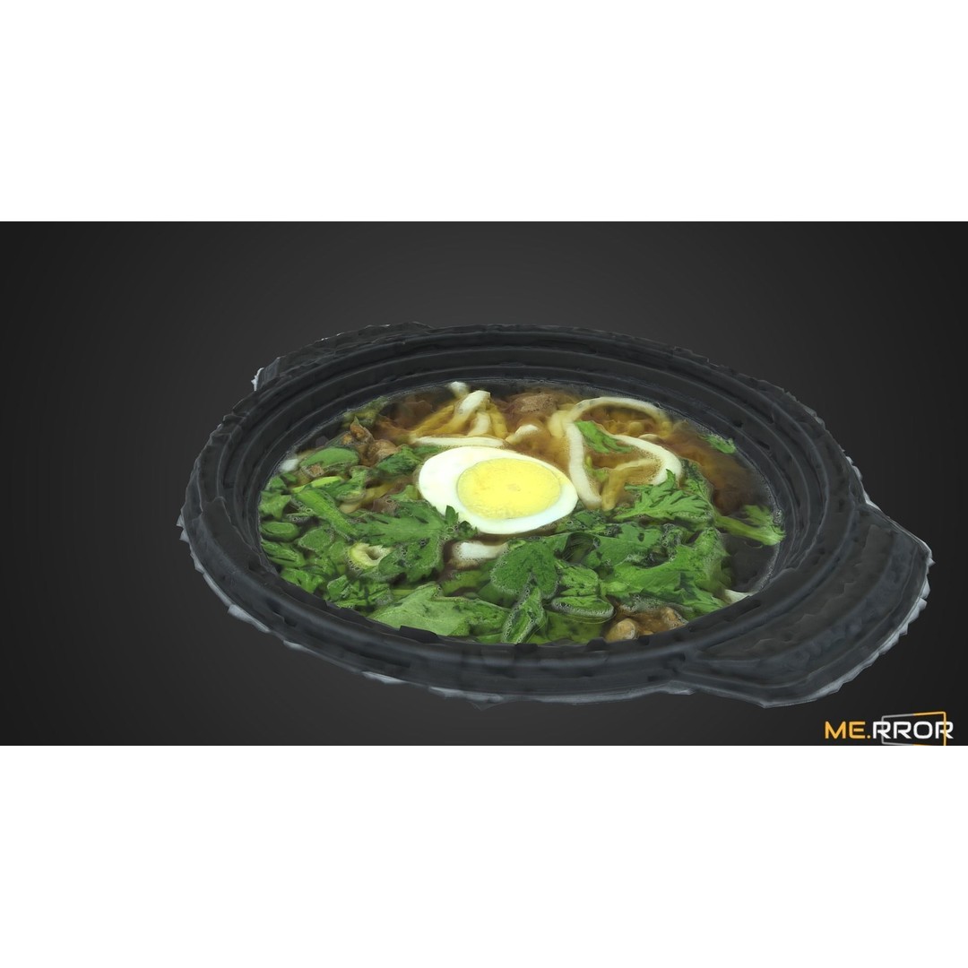 Udon 3D Model – Low Poly Scanned Asian Cuisine Asset, FBX - View 8
