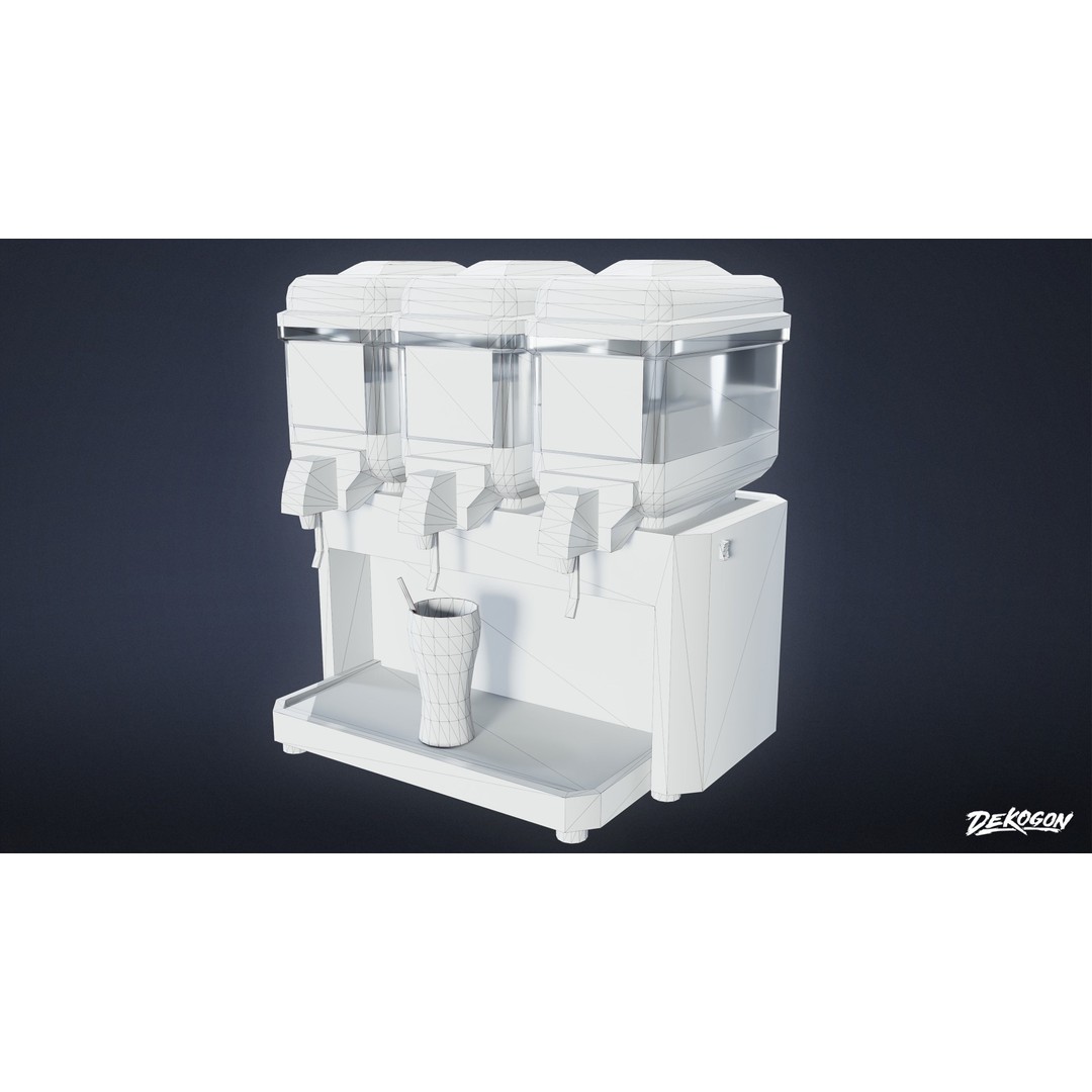 Juicer 3D Model – Low Poly Game Asset with PBR Textures, FBX - View 4
