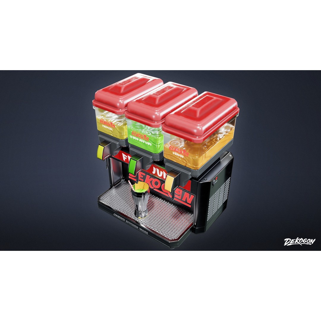 Juicer 3D Model – Low Poly Game Asset with PBR Textures, FBX - View 7