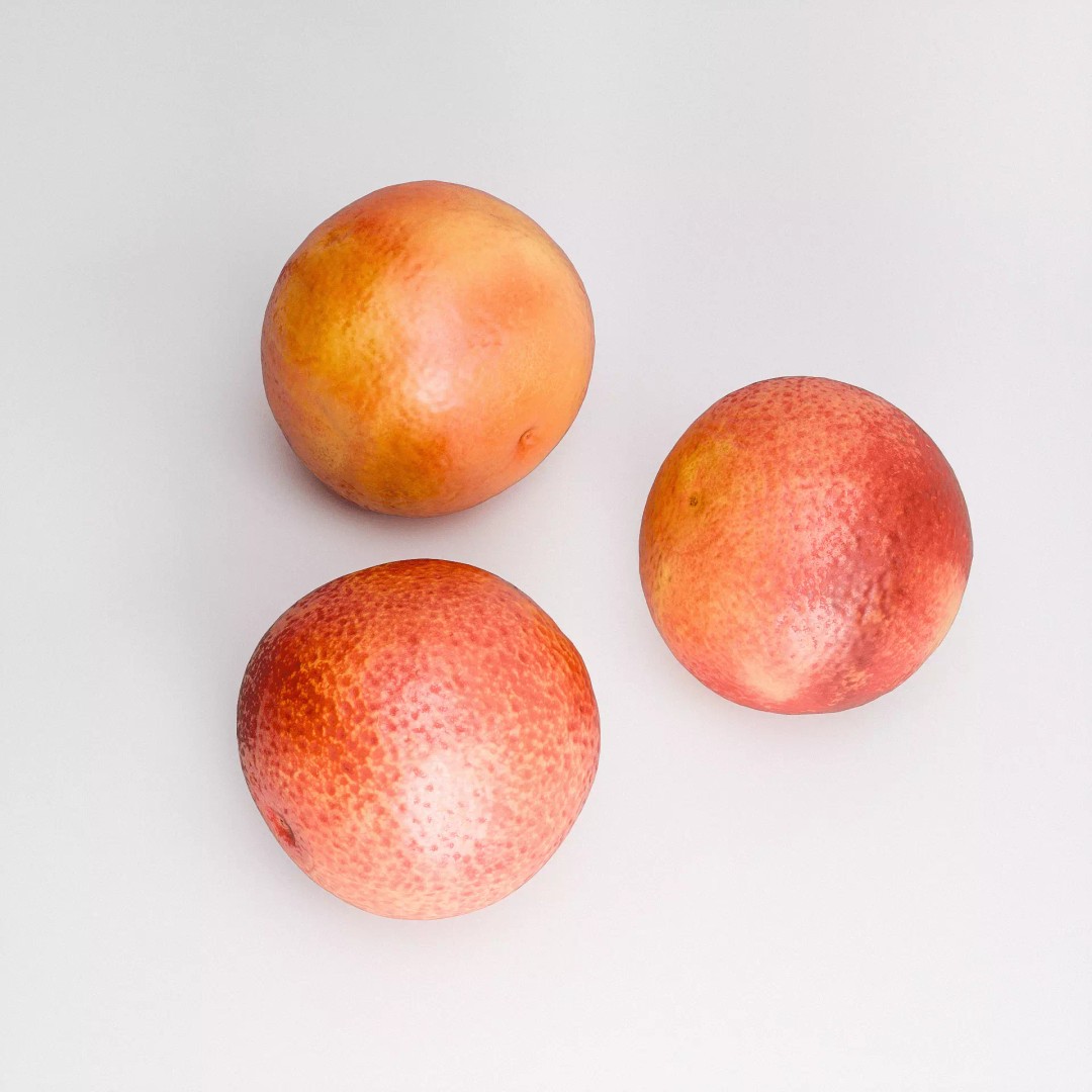 Blood Oranges 3D Model – Low Poly PBR Fruit Asset, FBX & OBJ - View 6