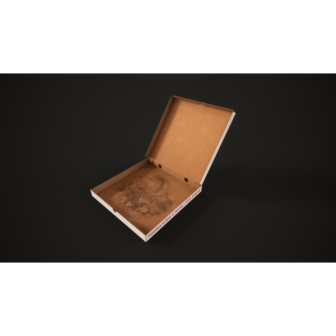 Pizza 3D Model – Low Poly Game Asset with Box, FBX, OBJ - View 12