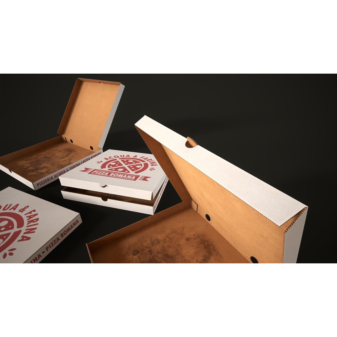 Pizza 3D Model – Low Poly Game Asset with Box, FBX, OBJ - View 9