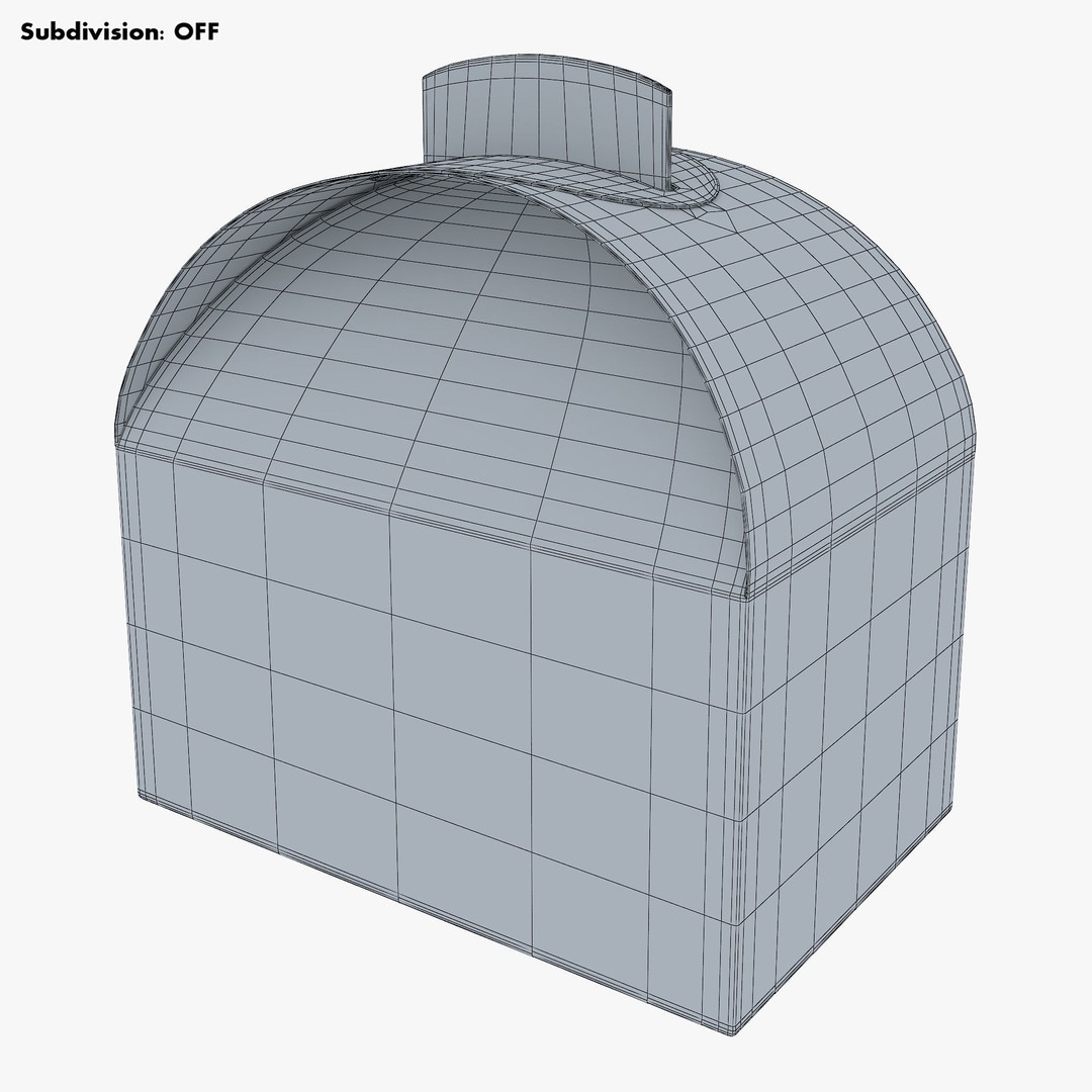 Package Cardboard Treat Box M 3D Model – PBR Textured Gift Container, FBX - View 11
