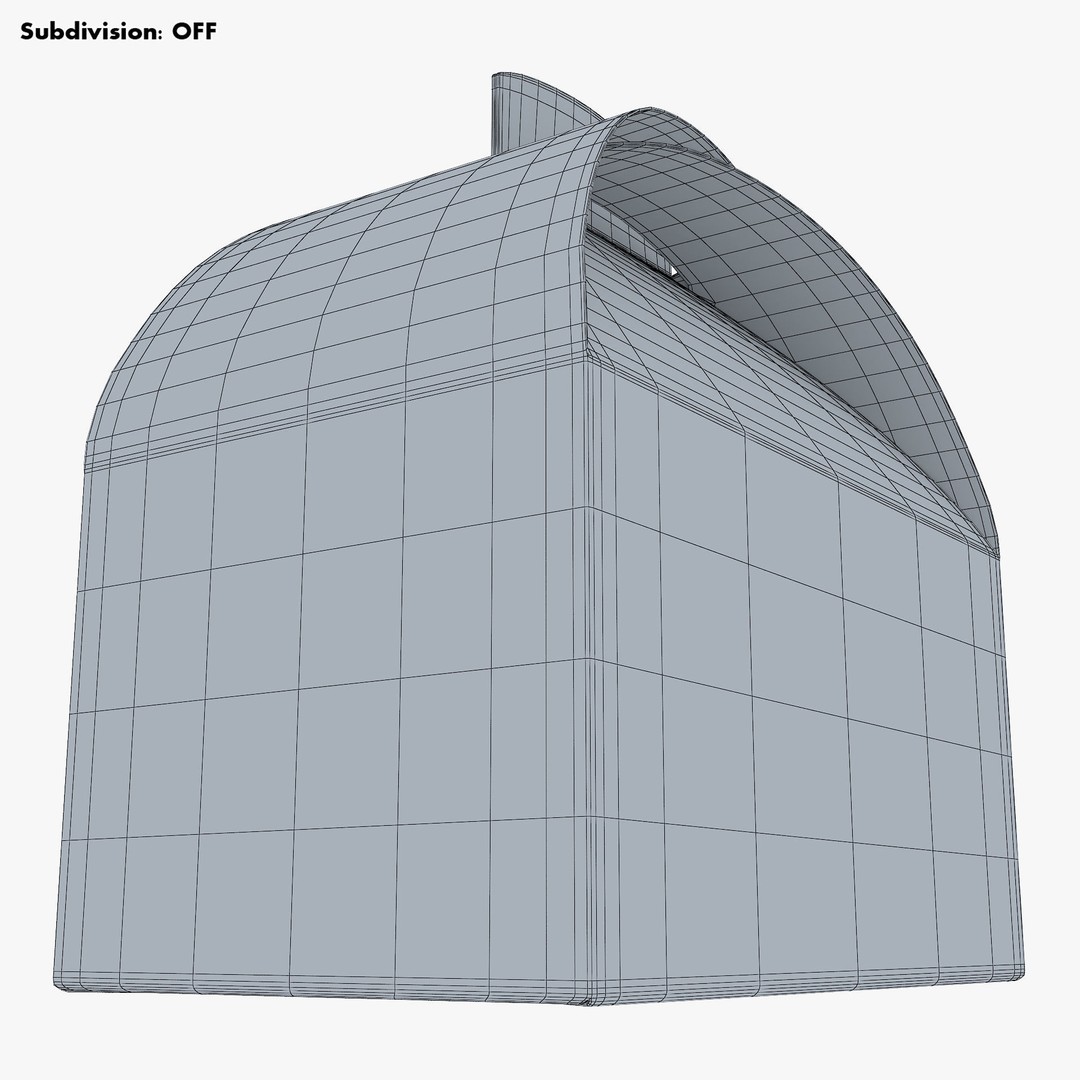 Package Cardboard Treat Box M 3D Model – PBR Textured Gift Container, FBX - View 15