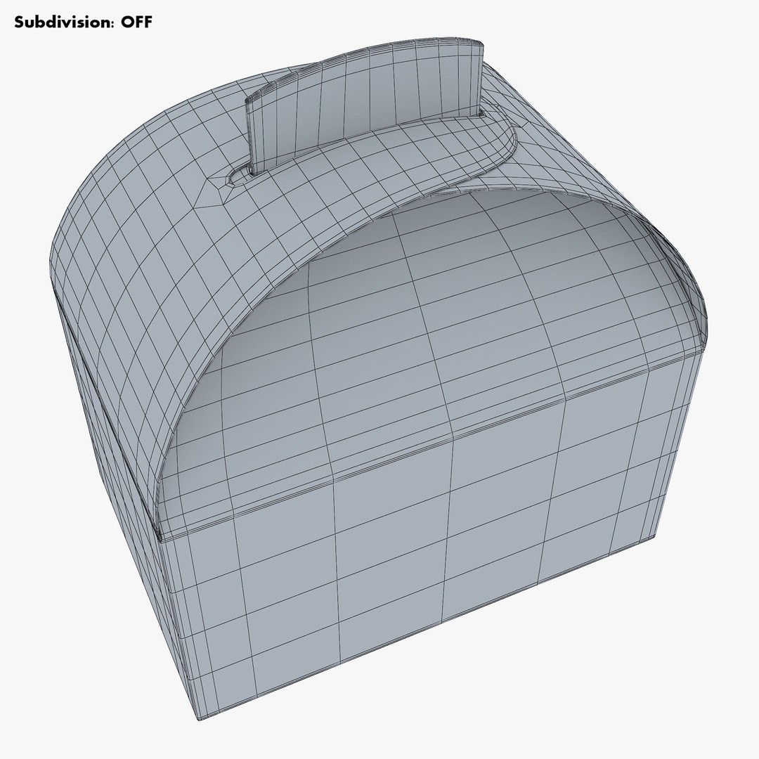 Package Cardboard Treat Box M 3D Model – PBR Textured Gift Container, FBX - View 19