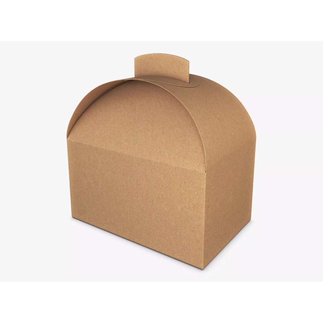 Package Cardboard Treat Box M 3D Model – PBR Textured Gift Container, FBX - View 2