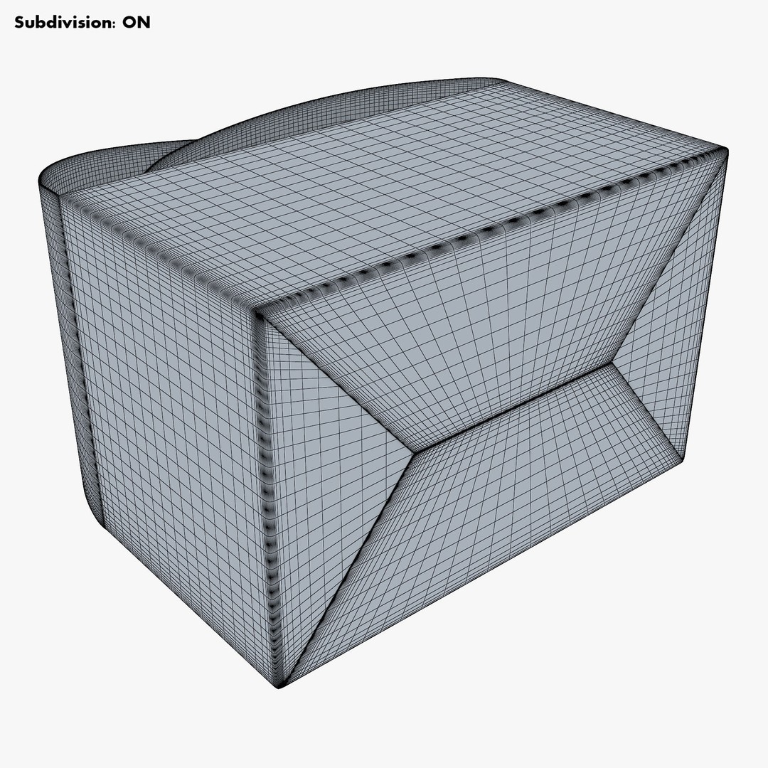 Package Cardboard Treat Box M 3D Model – PBR Textured Gift Container, FBX - View 20