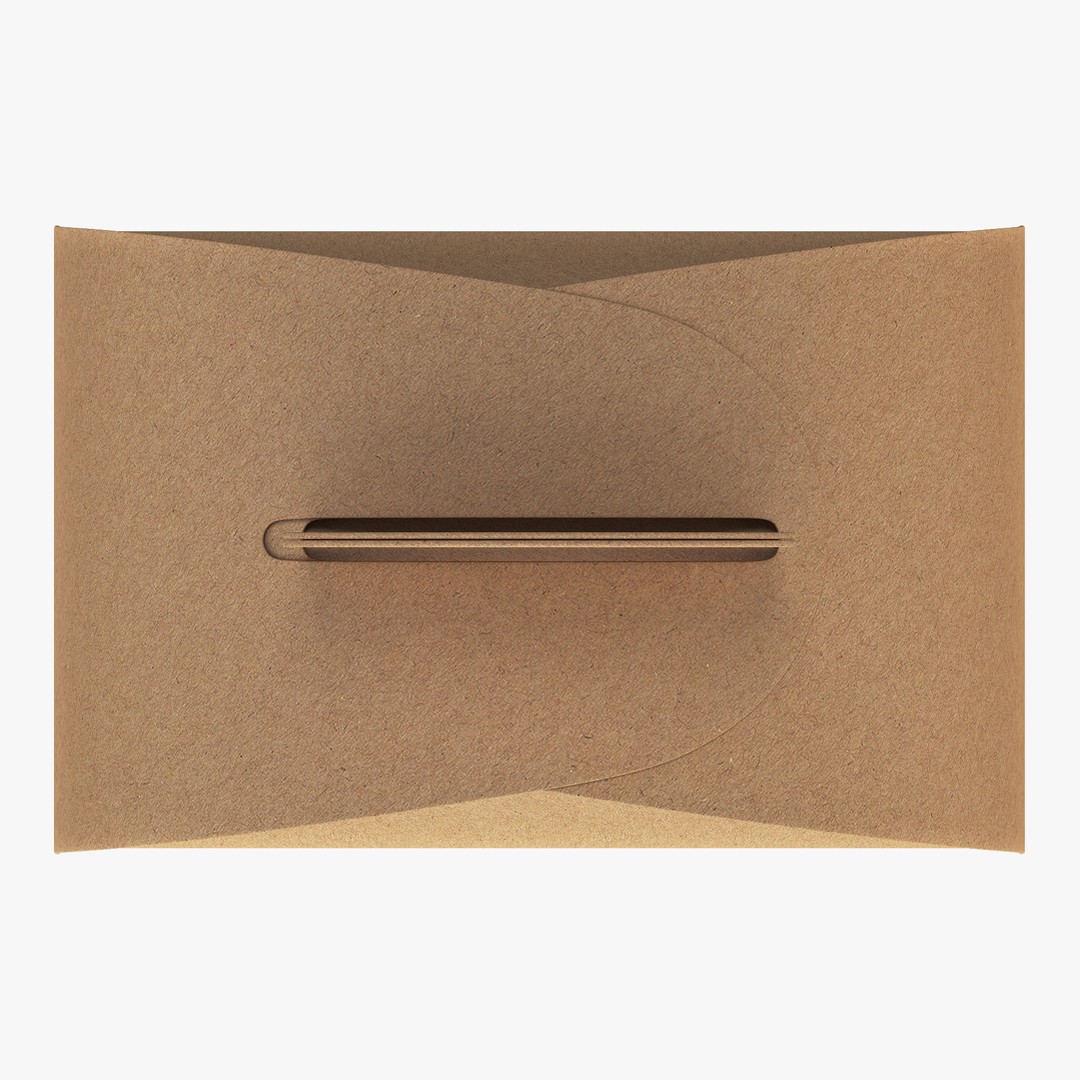 Package Cardboard Treat Box M 3D Model – PBR Textured Gift Container, FBX - View 3