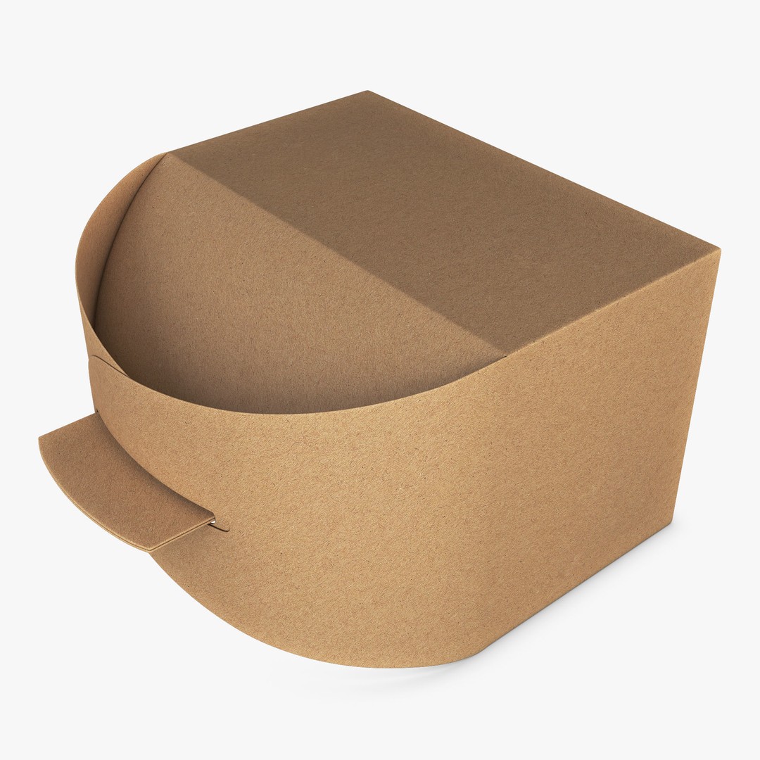 Package Cardboard Treat Box M 3D Model – PBR Textured Gift Container, FBX - View 8