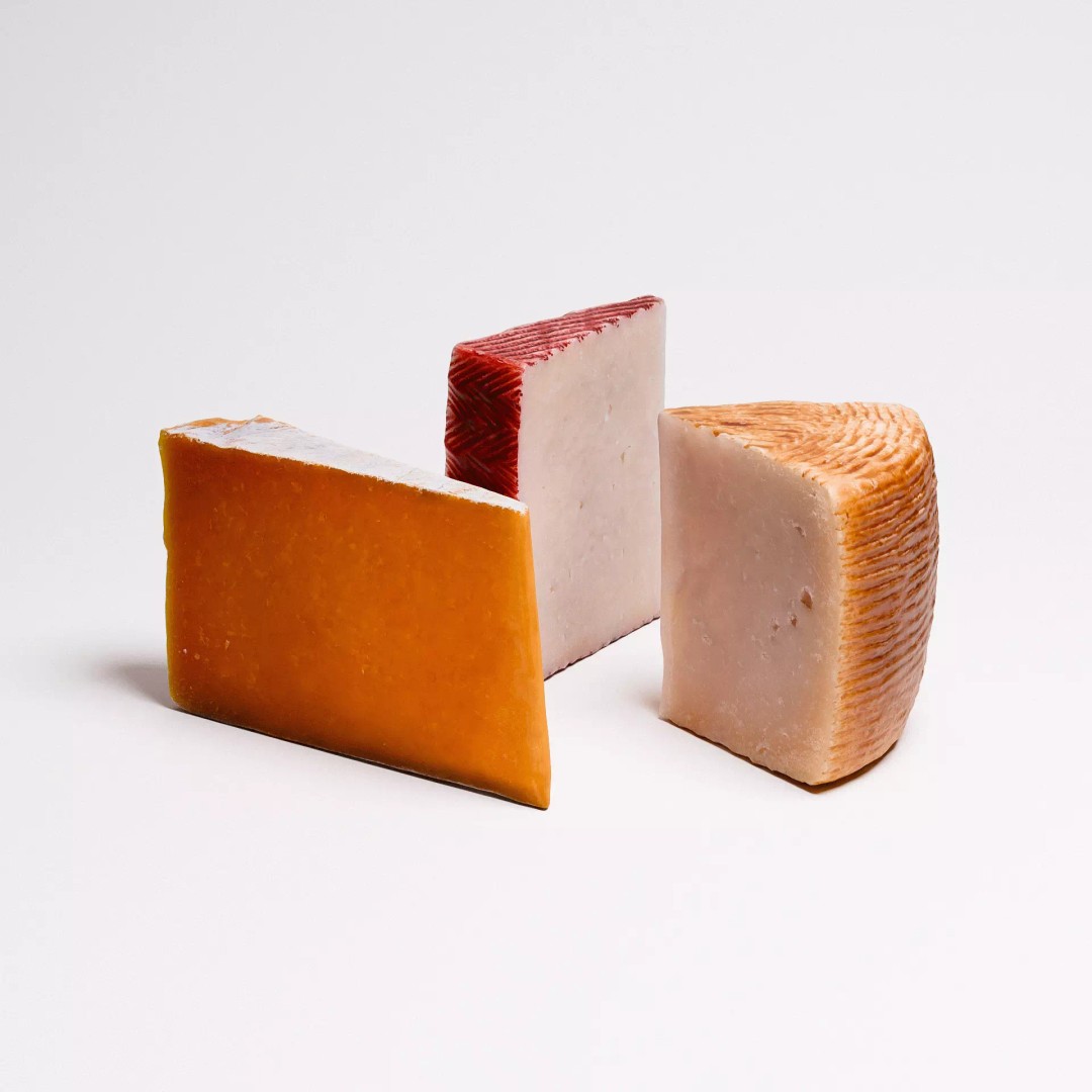 Cheese Set 01 3D Model – Low Poly Artisan Cheese Wedges, FBX - View 2