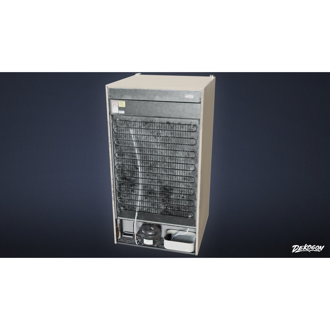 Refrigerator 3D Model – Low Poly PBR Asset for Games, FBX - View 6