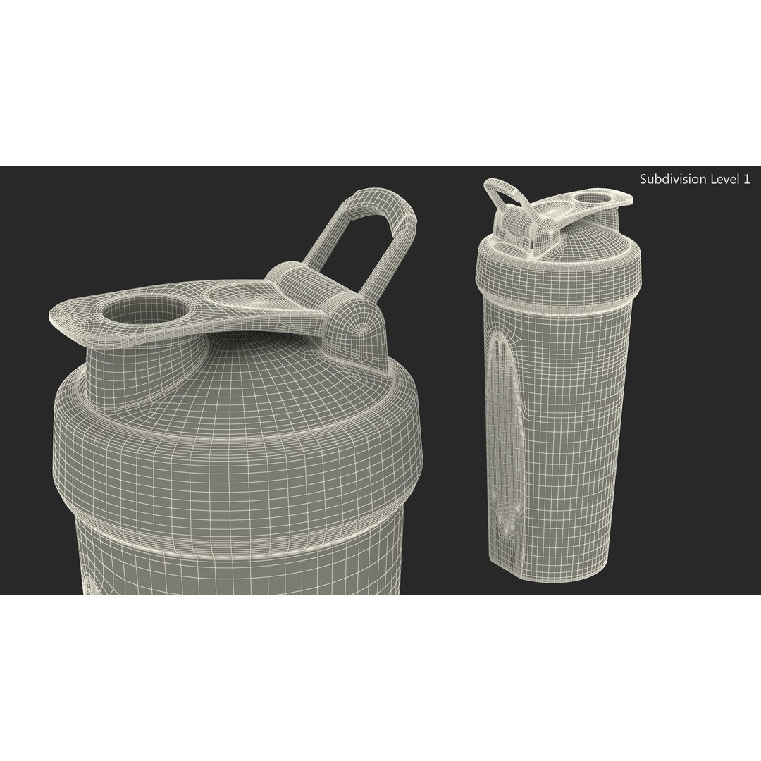 BlenderBottle Classic Bottle 3D Model – High Poly Protein Shaker, FBX - View 21