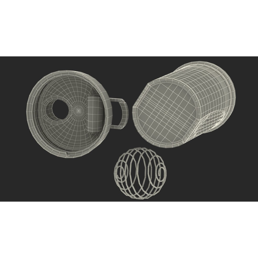 BlenderBottle Classic Bottle 3D Model – High Poly Protein Shaker, FBX - View 29