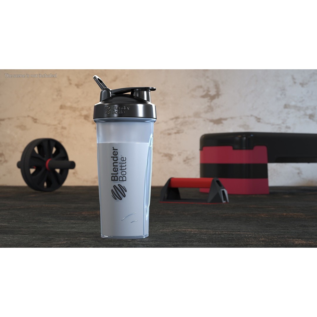 BlenderBottle Classic Bottle 3D Model – High Poly Protein Shaker, FBX - View 3