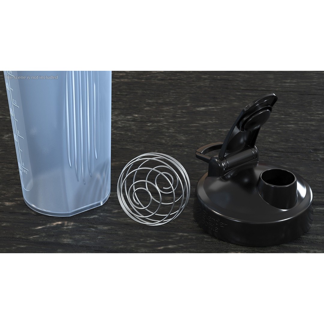 BlenderBottle Classic Bottle 3D Model – High Poly Protein Shaker, FBX - View 5