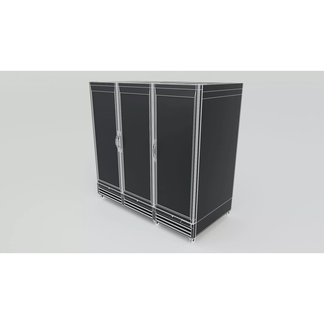 Grocery Store Freezer 3D Model – Low Poly PBR Game Asset, FBX - View 4
