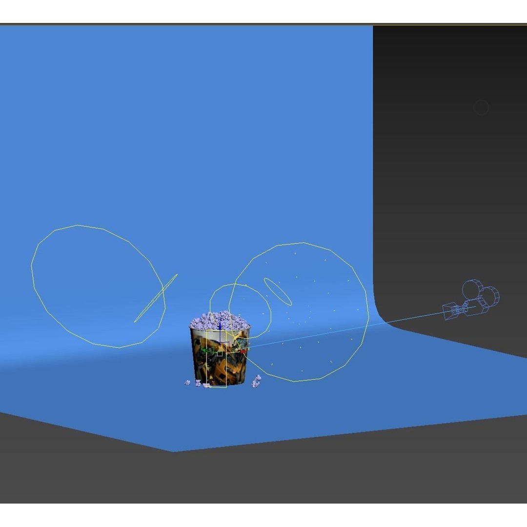 Popcorn Bucket 3D Model – Photorealistic Food Container, FBX & OBJ