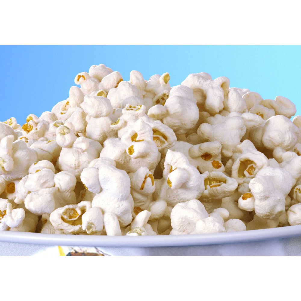 Popcorn Bucket 3D Model – Photorealistic Food Container, FBX & OBJ - View 3