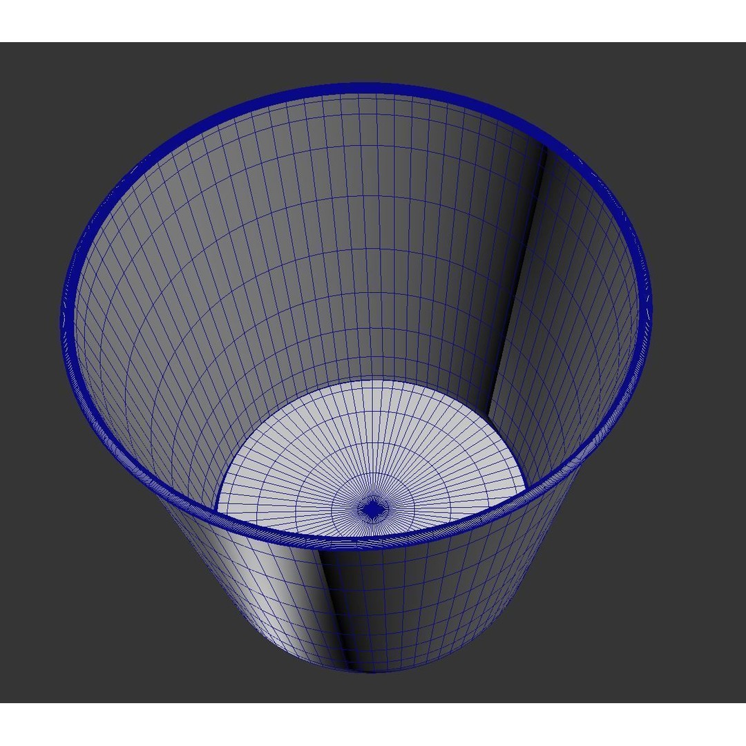 Popcorn Bucket 3D Model – Photorealistic Food Container, FBX & OBJ - View 8