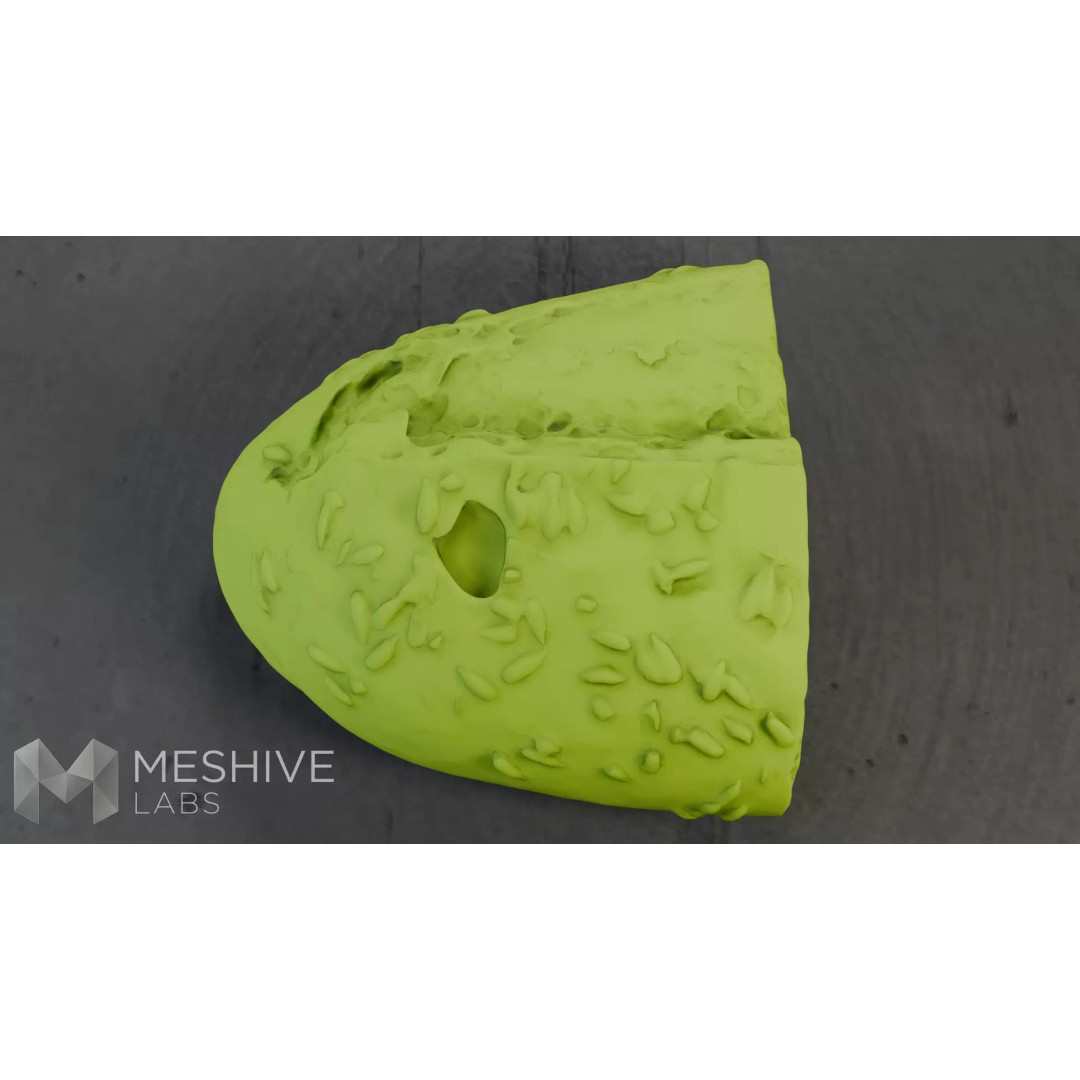 Artisan Half-Seeded Bread 3D Model – Low Poly PBR Game Asset, FBX, Blender - View 24