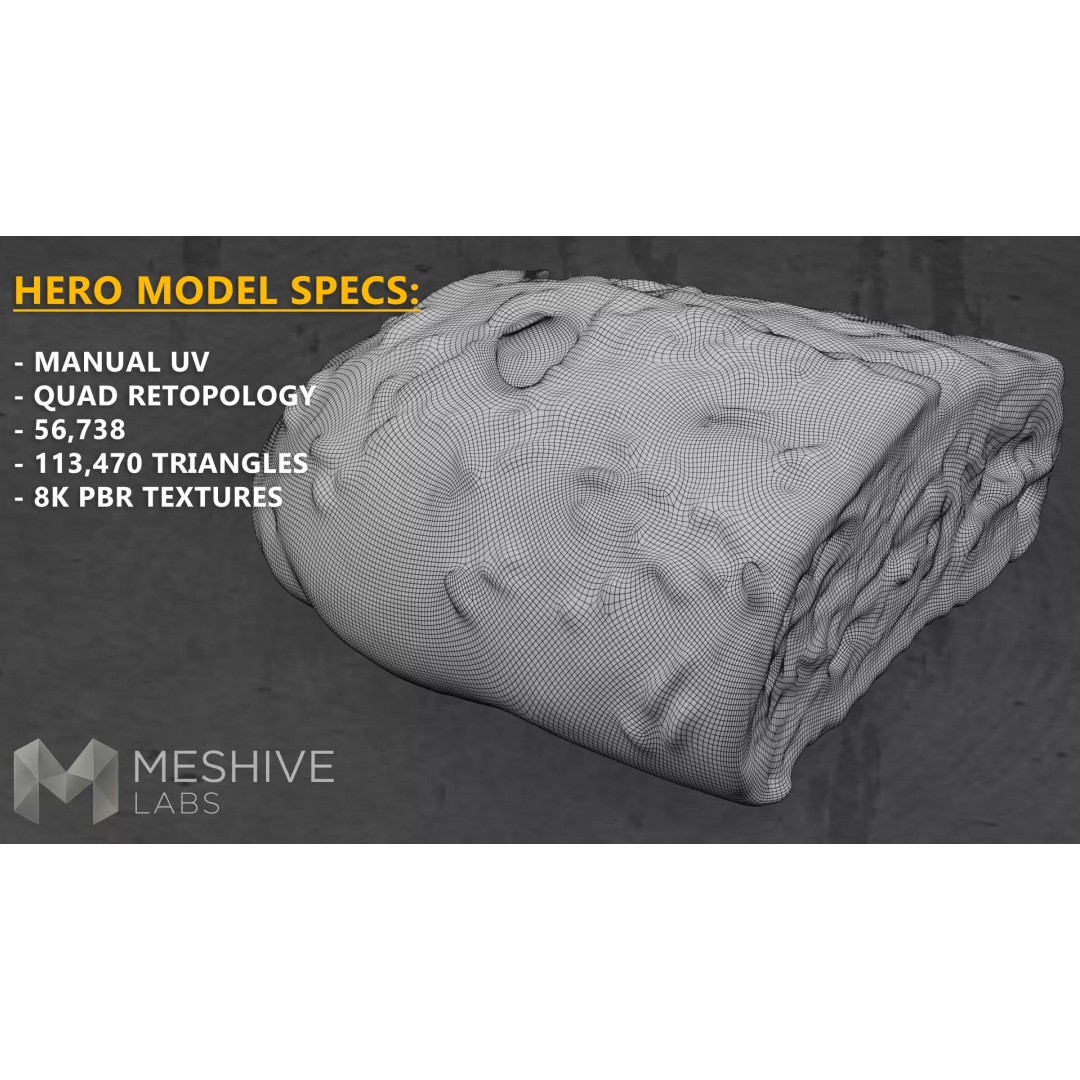 Artisan Half-Seeded Bread 3D Model – Low Poly PBR Game Asset, FBX, Blender - View 4