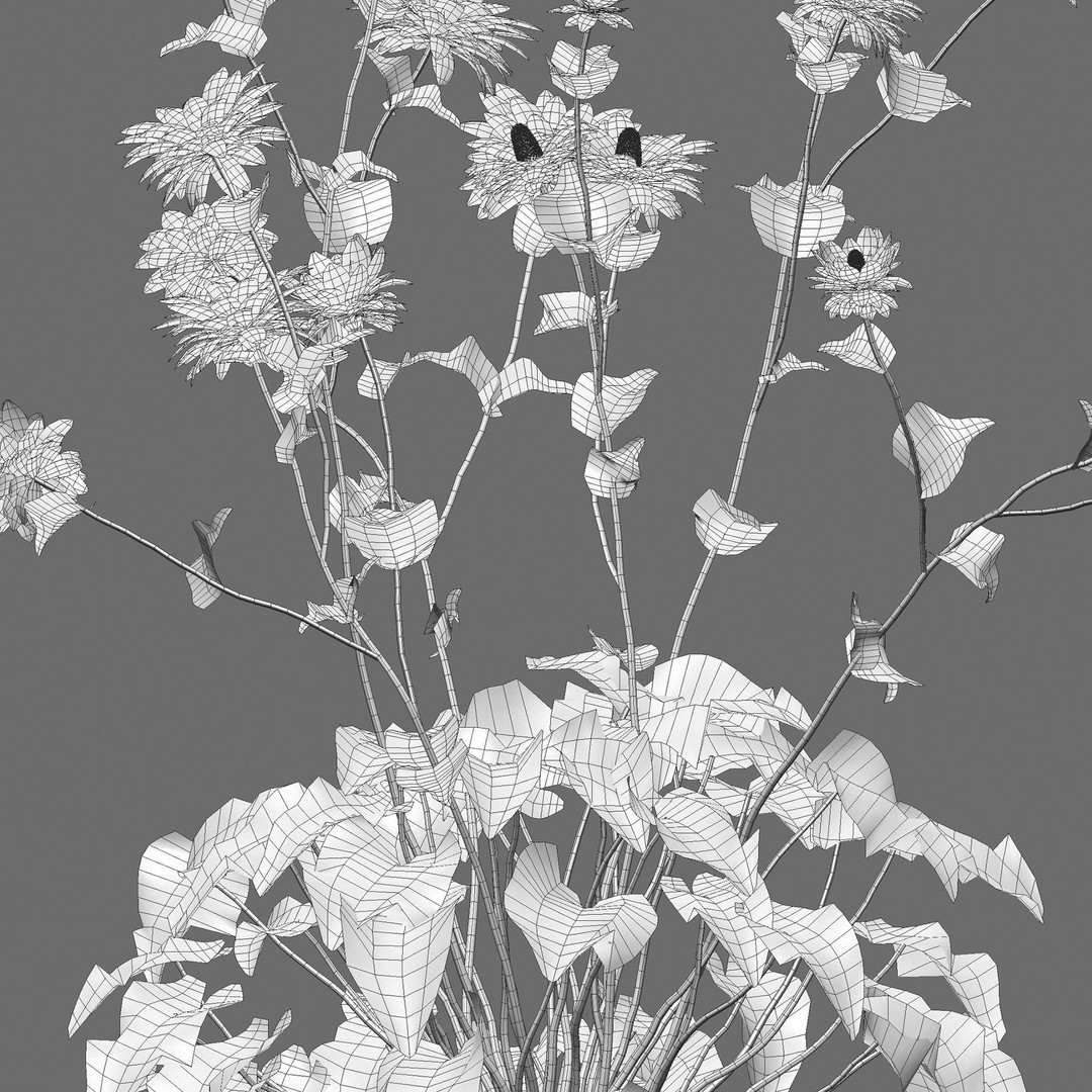 Eryngium Alpinum 3D Model – Realistic PBR Plant Asset, FBX - View 6