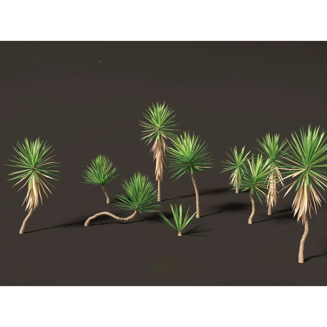 North American Garden Plants 3D Model – High Poly PBR Asset, FBX, Blender